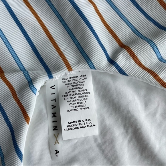 NWT Vitamin A Yasmeen One Piece Swimsuit in Palm Springs Stripe - Picture 11 of 13